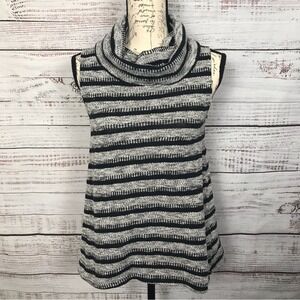 Dolan Left Coast Collection Sleeveless cowl neck size small striped tank blouse